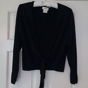Talbots Tie-front cardigan, 100% merino wool. Very soft 🖤